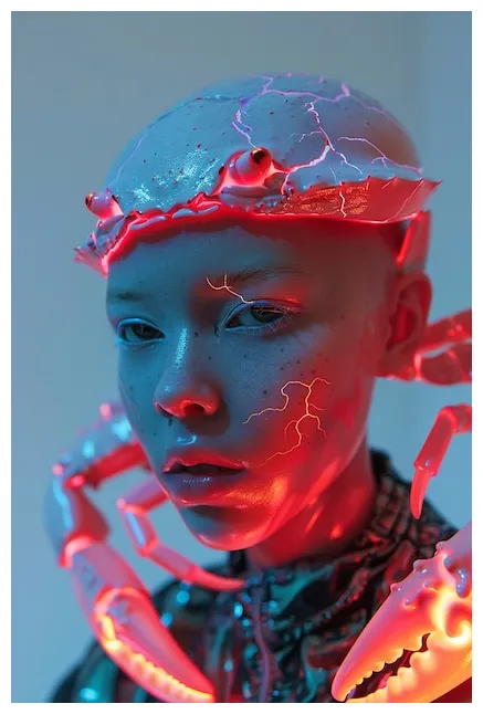 Portrait of fantasy sea creature ai-generated