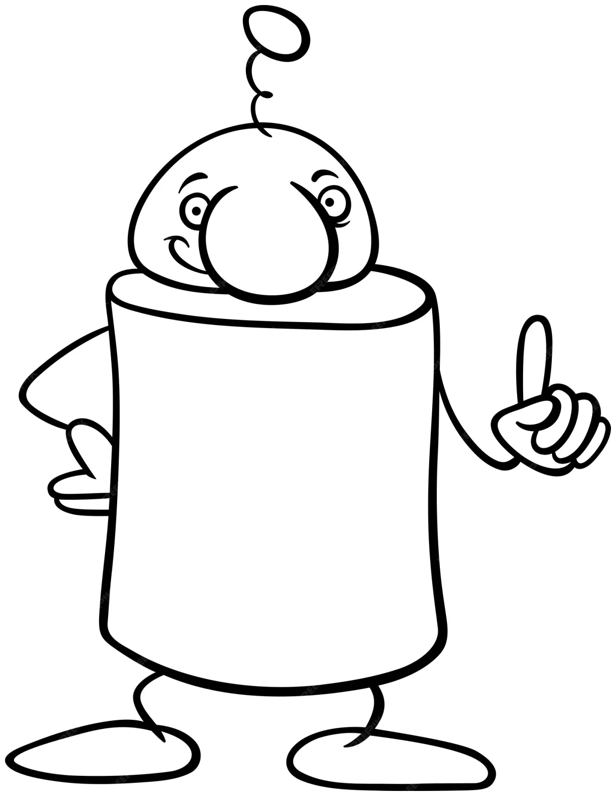 Premium vector fantasy character cartoon coloring page