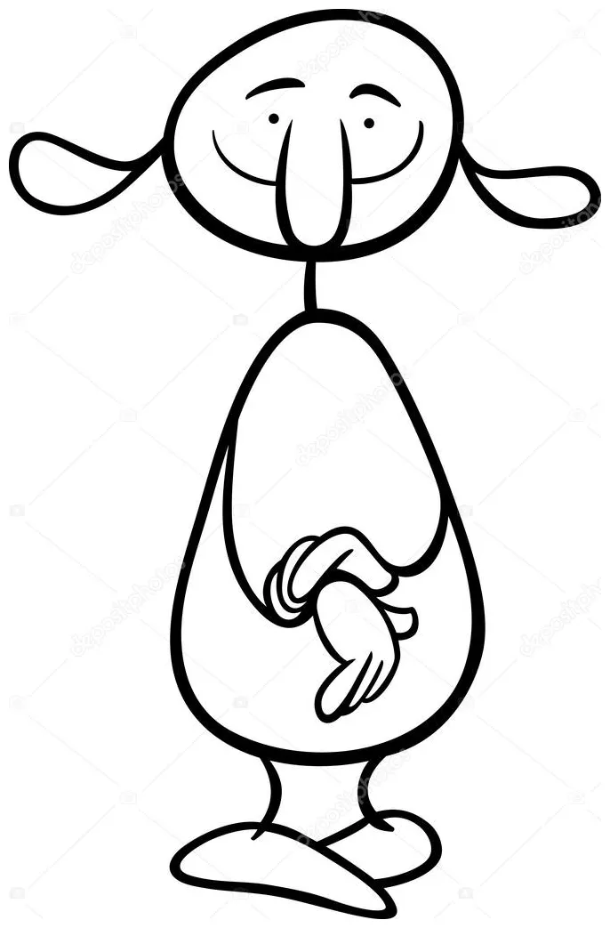 Fantasy character cartoon coloring page stock vector by ©izakowski 49663055