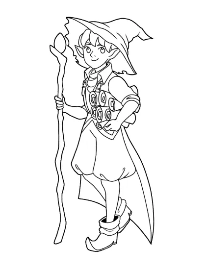 Wizards coloring pages