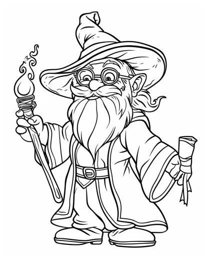 Wizards coloring pages