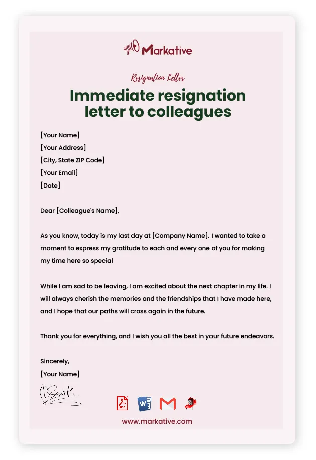 How To Write Best Heartfelt Farewell Letter to Colleagues [5+ Free
