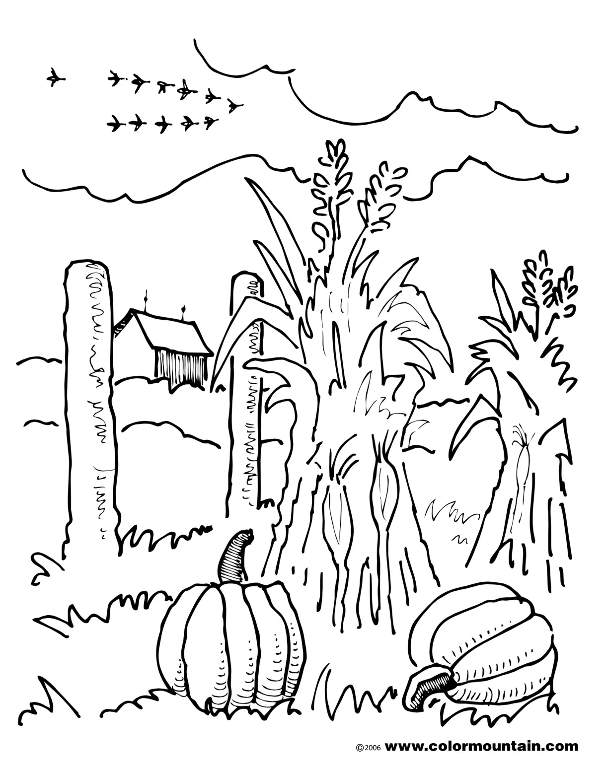 Farm Scene Coloring Pages at GetColorings.com | Free printable