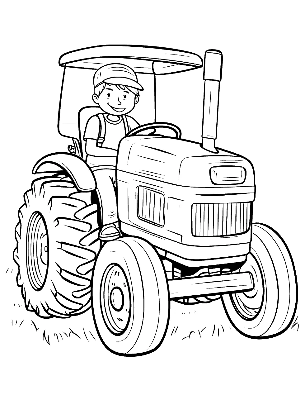 30 tractor coloring pages free printables