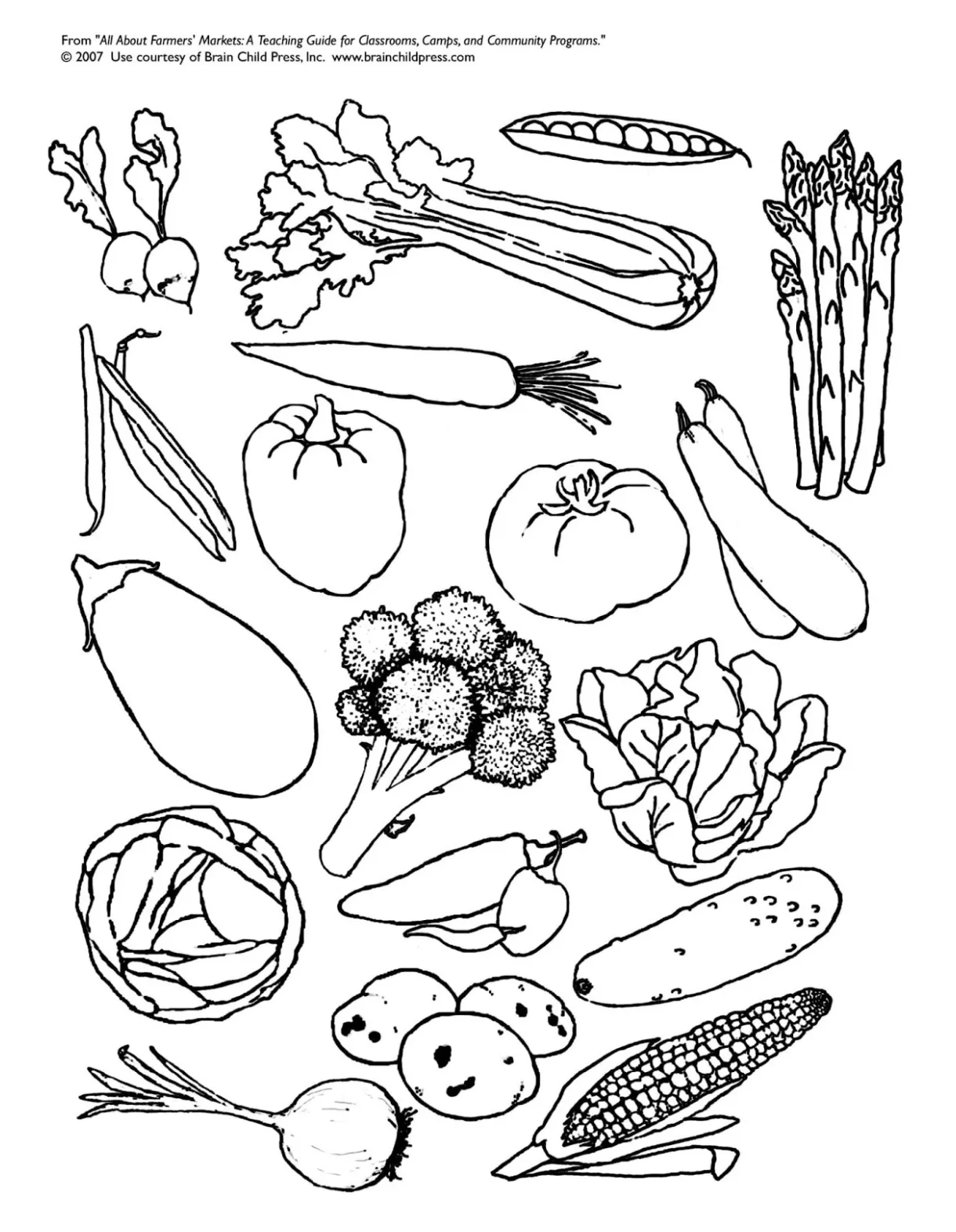 Farmers market coloring sheets coloring pages
