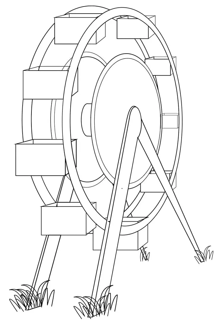 Print Ferris Wheel Coloring Pages - Coloring Cool