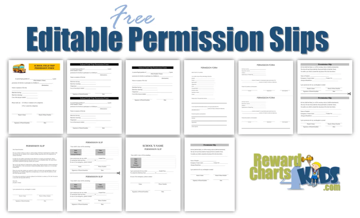 Field trip permission slip