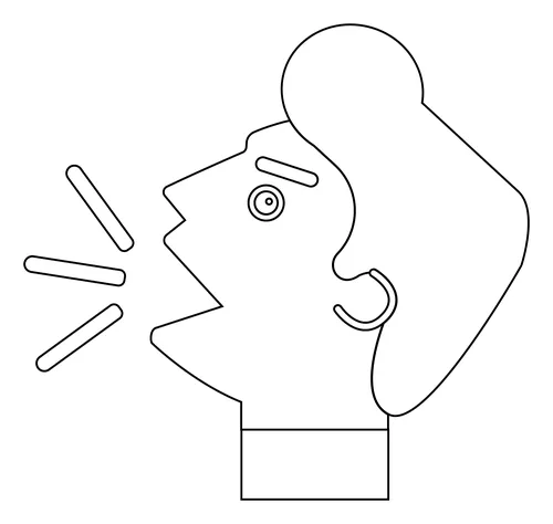 Yelling coloring page free printable coloring pages