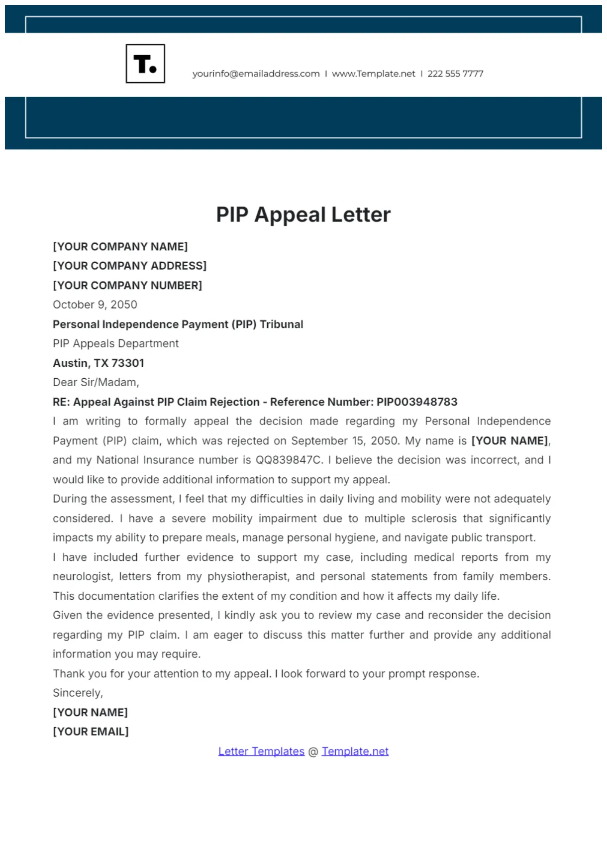 For reinstatement of employment