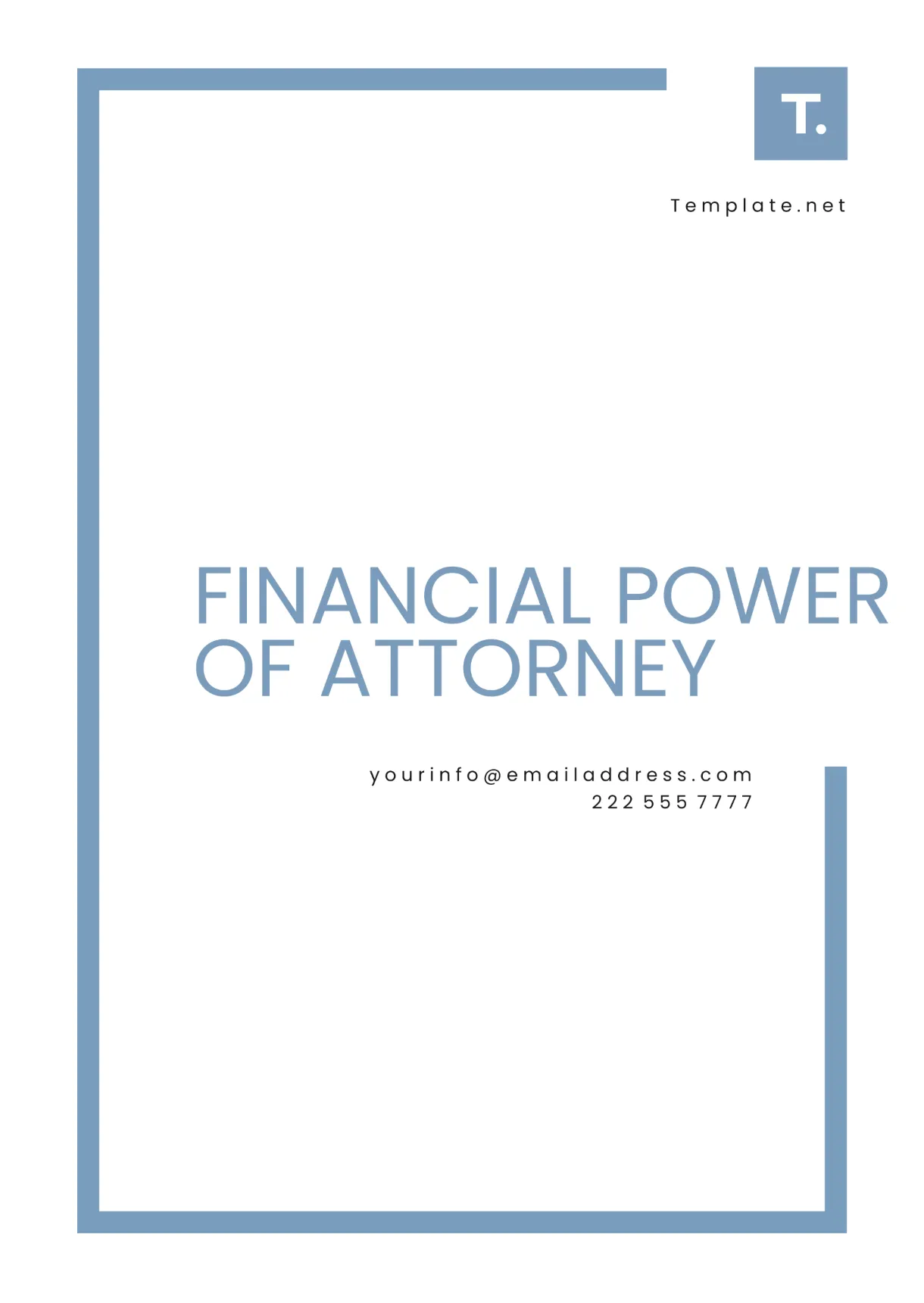 Free Financial Power of Attorney Outline Template to Edit Online