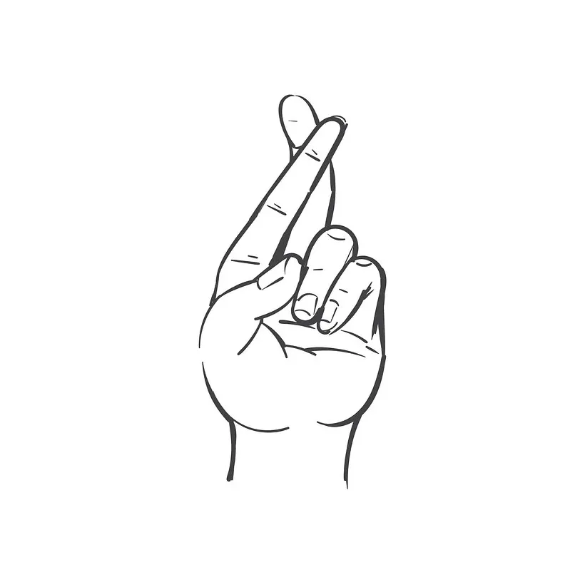 Fingers crossed s free s, png stickers, s