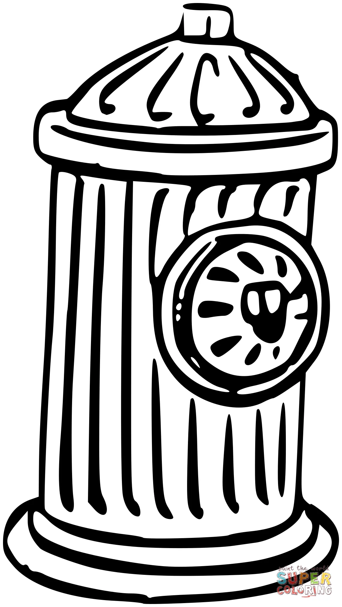 Vintage Us Fire Hydrant coloring page | Free Printable Coloring Pages