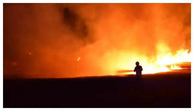 Uk wildfires firefighters on tackling flames moving faster than you