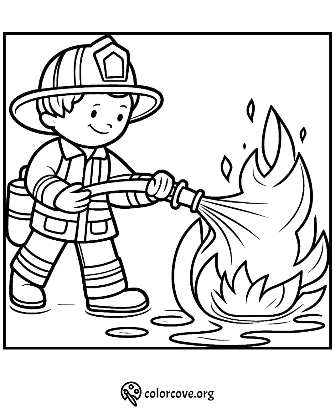 20 Free Firefighter Coloring Pages – The Color Cove
