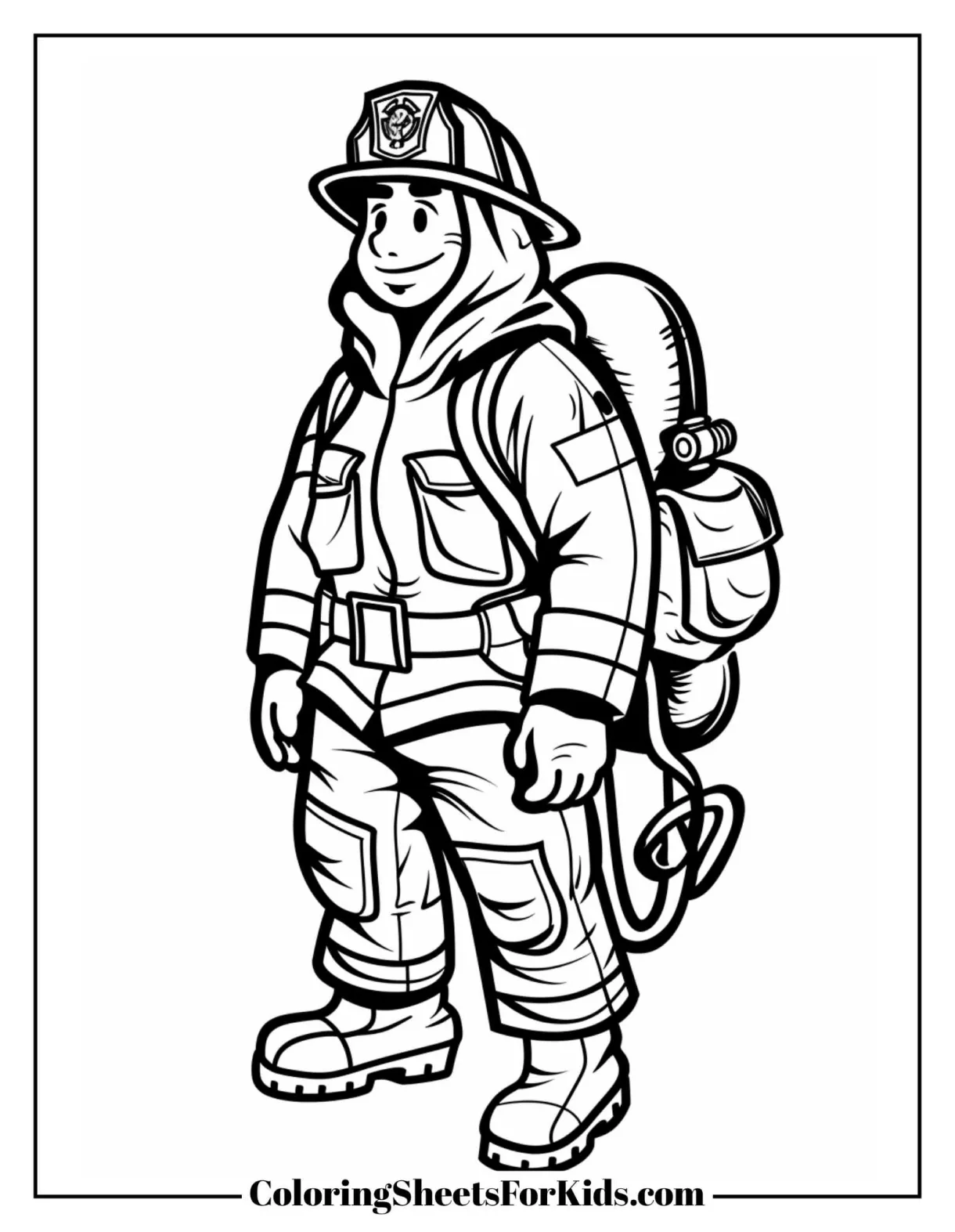 Firefighter coloring pages free printable pdfs coloring sheets for kids