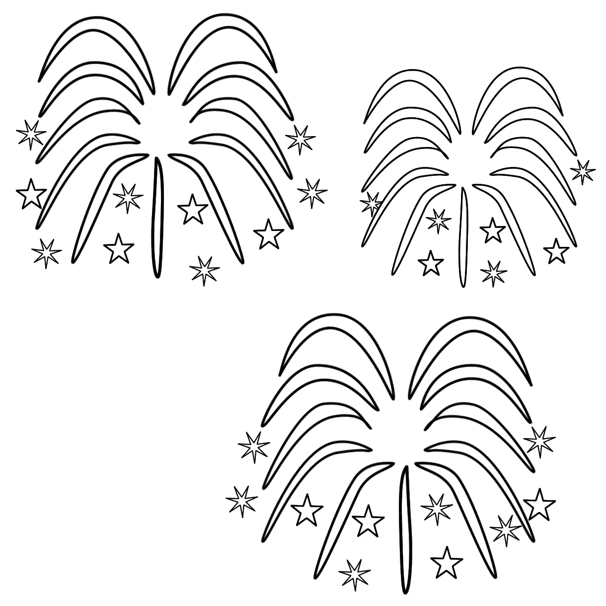 Fireworks Coloring Pages Printable - Coloring Home