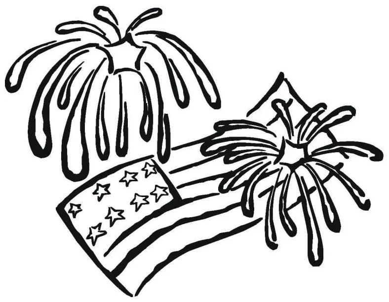 Exploding fireworks coloring page free printable coloring pages for kids