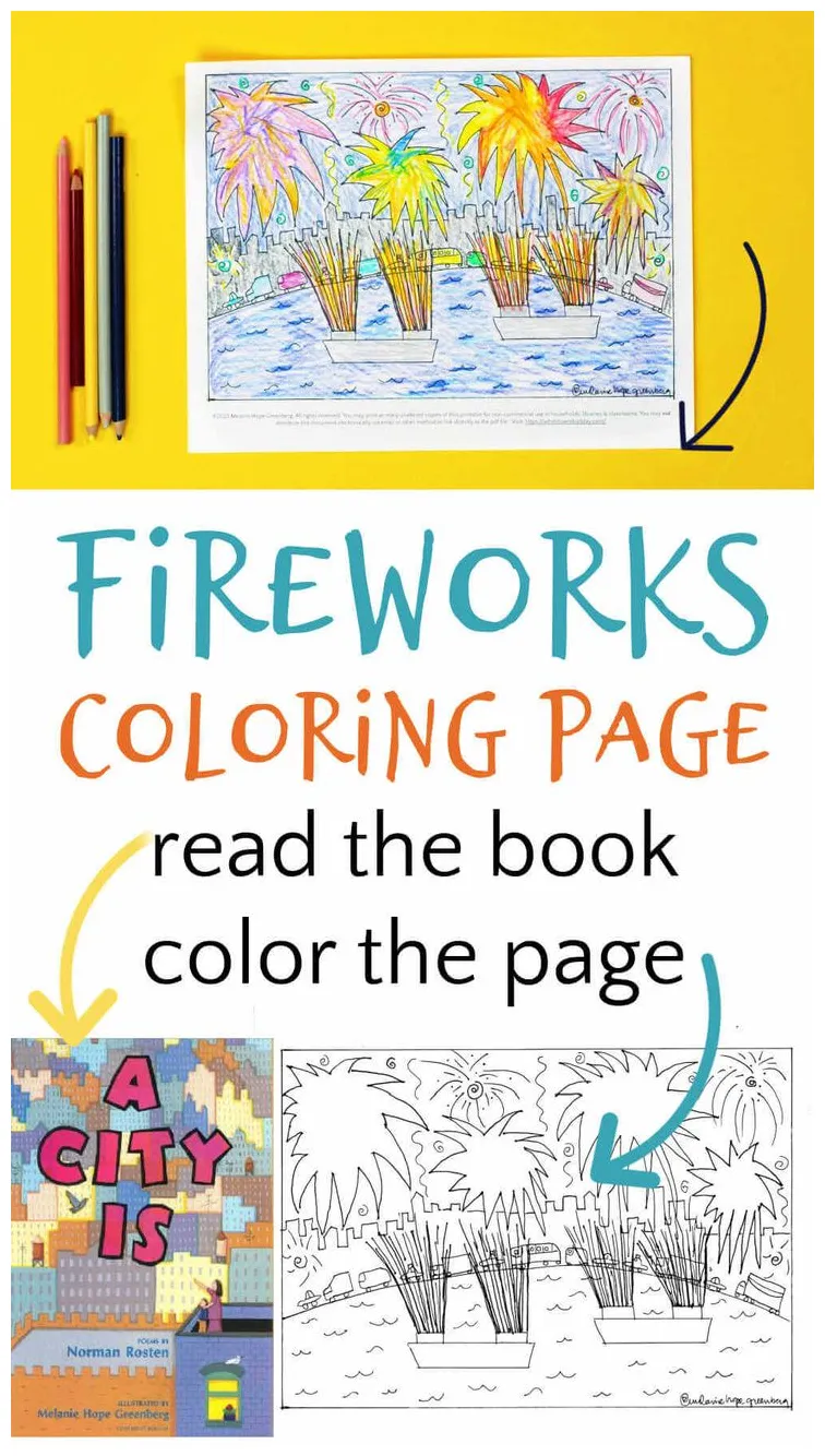 Exploding fireworks coloring page coloring pages, fireworks, color