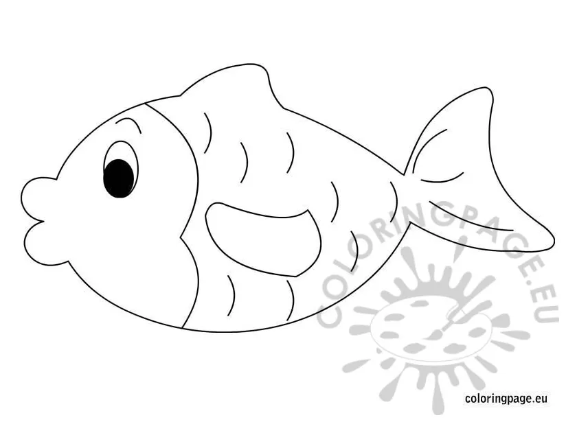 Fish coloring page coloring page