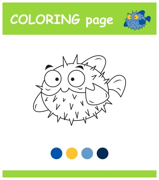Fish coloring page vector art, icons, and graphics for
