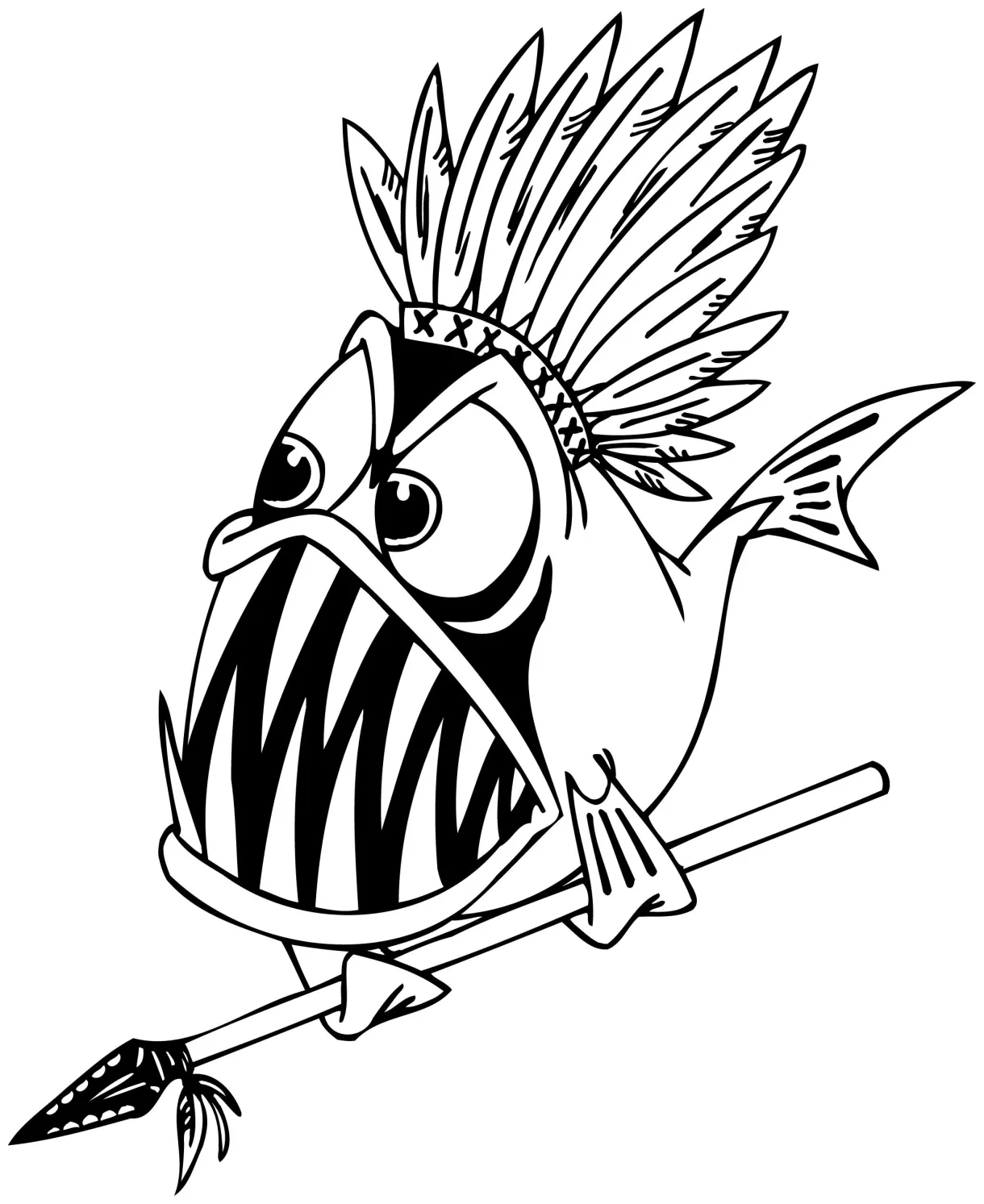 Detailed fish coloring pages coloring home