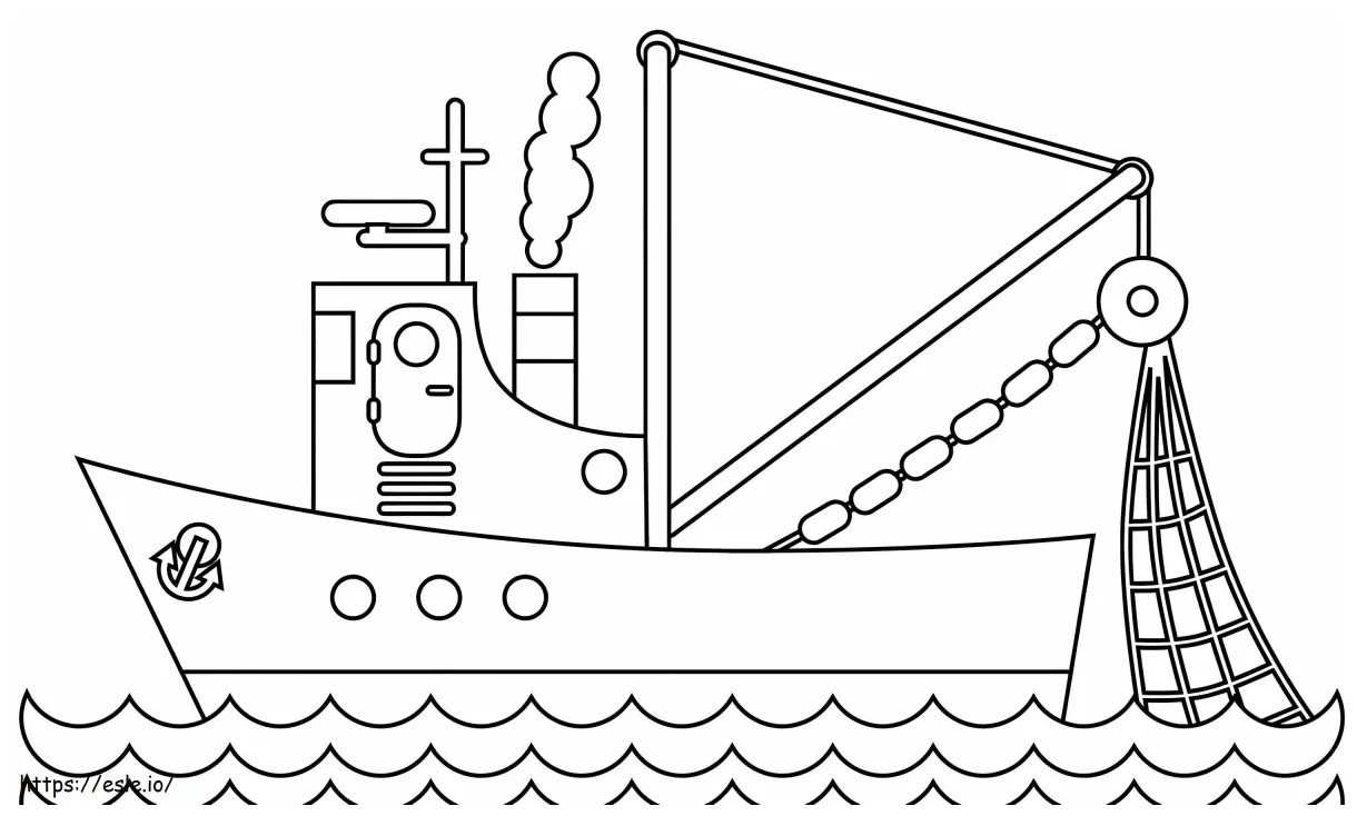Fishing Boat coloring page