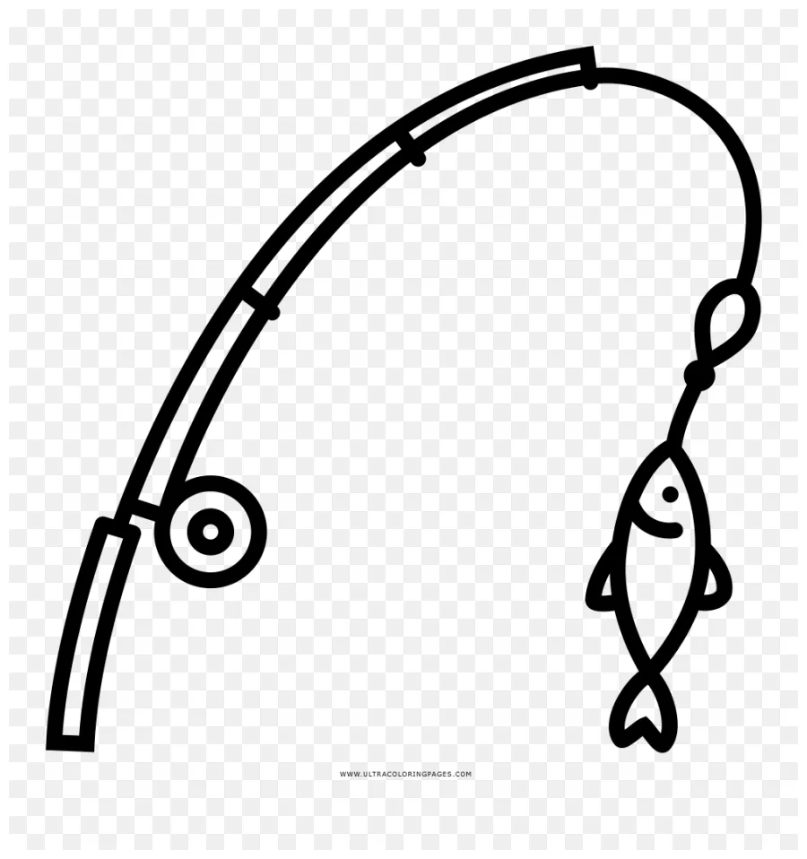 Download fishing rod coloring page fishing pole svg free clipart