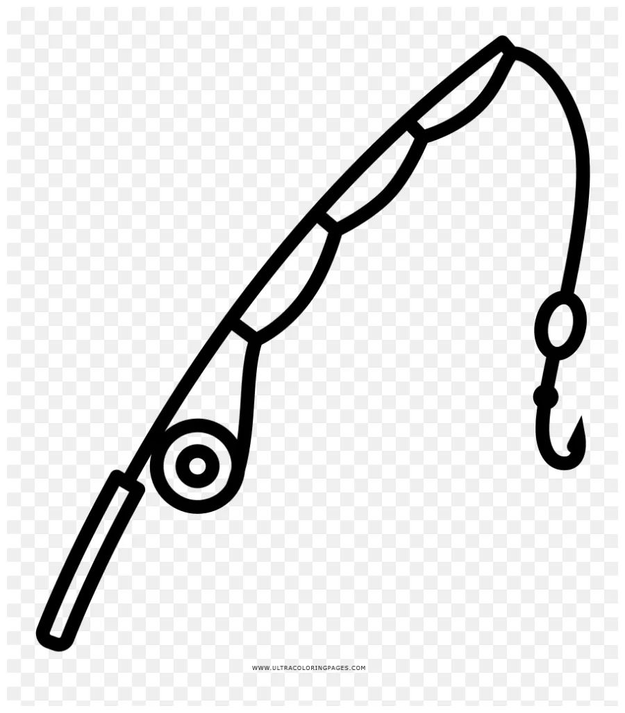 Download fishing rod coloring page fishing pole svg free clipart