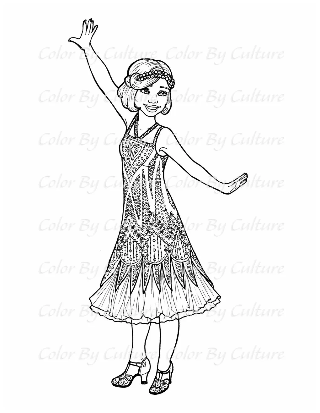 Flapper girl drawing at paintingvalley explore collection of