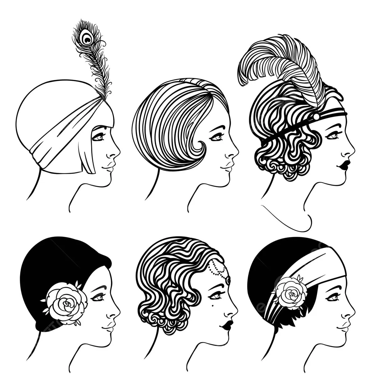 Flapper coloring pages [2025]