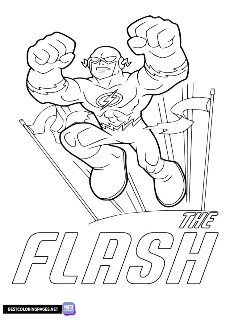 Flash coloring sheet free printable coloring pages