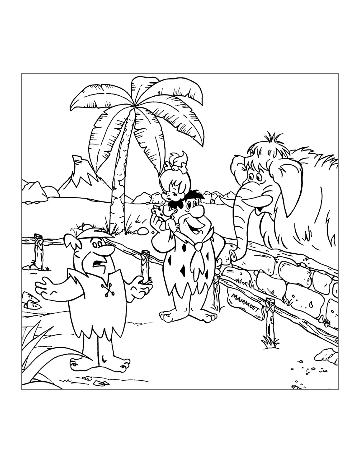 Flintstones coloring pages printable coloring pages. free printable coloring page