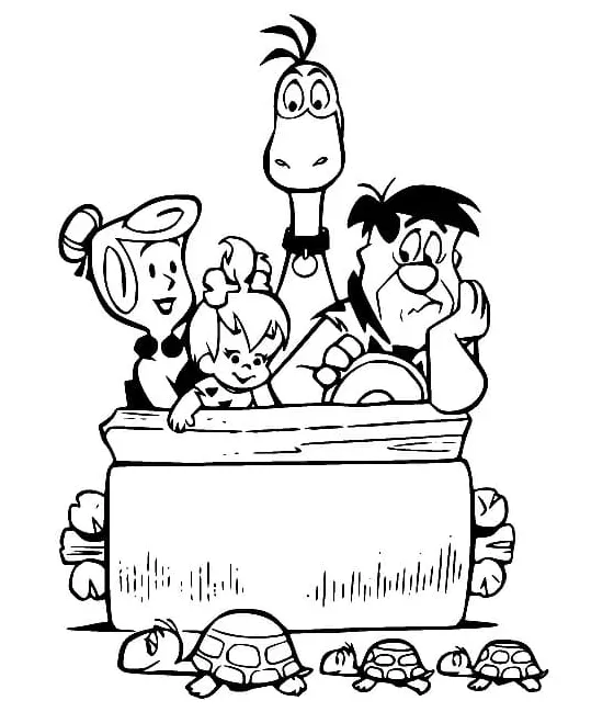 Flintstones coloring pages coloringlib