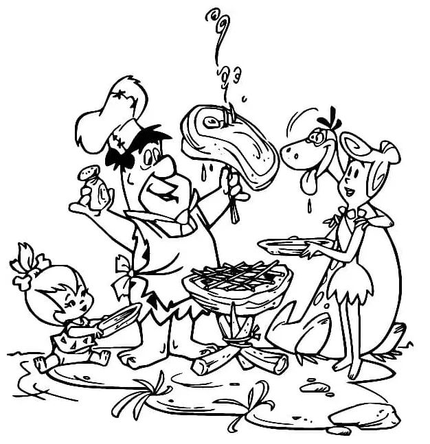 Flintstones coloring pages coloringlib