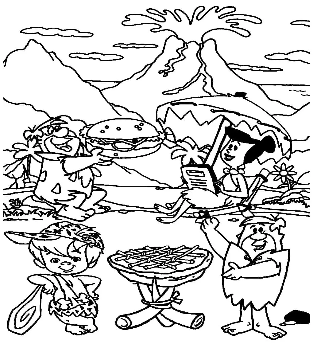 Flintstones coloring pages coloringlib