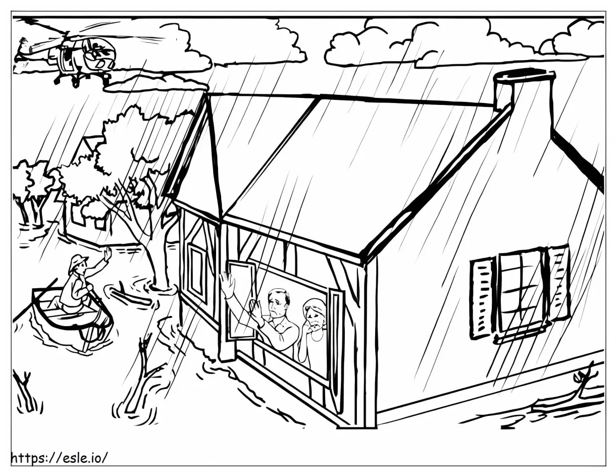 Flood coloring page