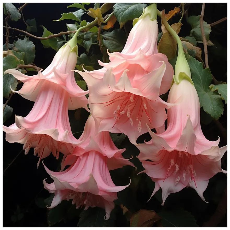 粉色洋金花图片 printable coloring page