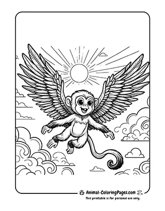 🐒 monkey coloring pages free mischievous fun!