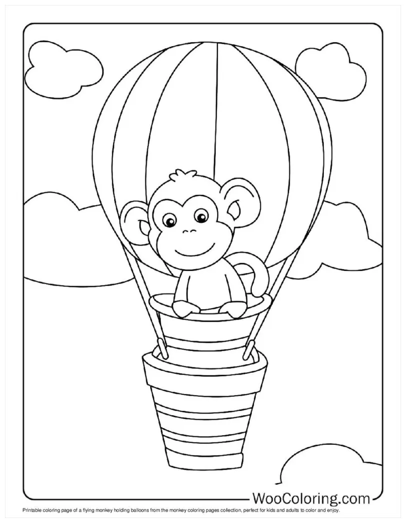 100+ monkey coloring pages free pdf to print woo coloring