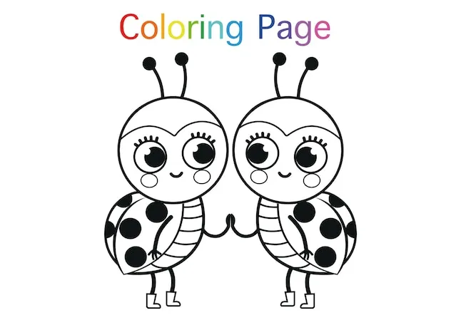 Premium vector cute monkey flying a kite coloring page for children