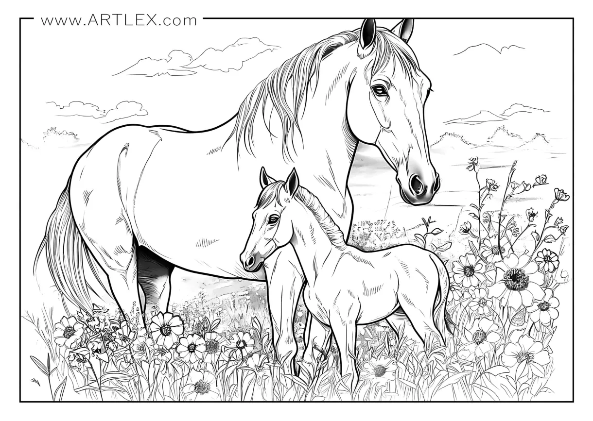 Horse and s download free printable