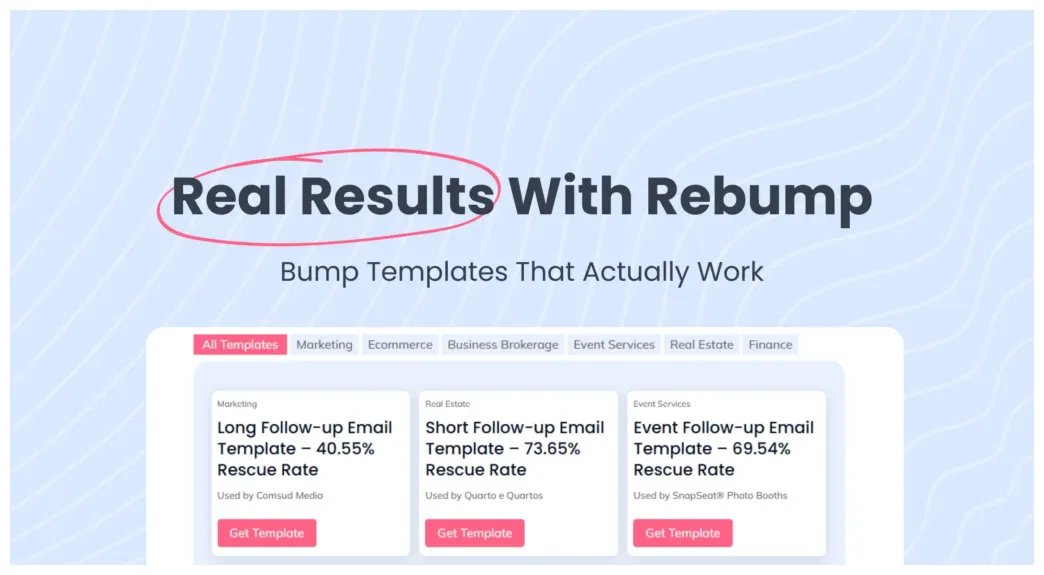 Follow-up email after no response tips + templates rebump