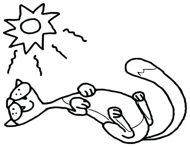 Footprints in the sand coloring page at getcolorings free