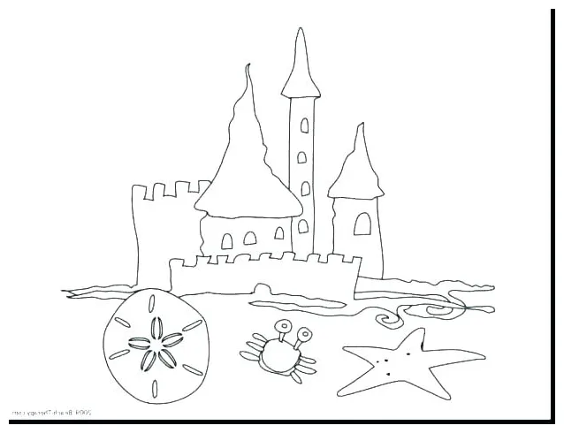 Footprints in the sand coloring page at getcolorings free