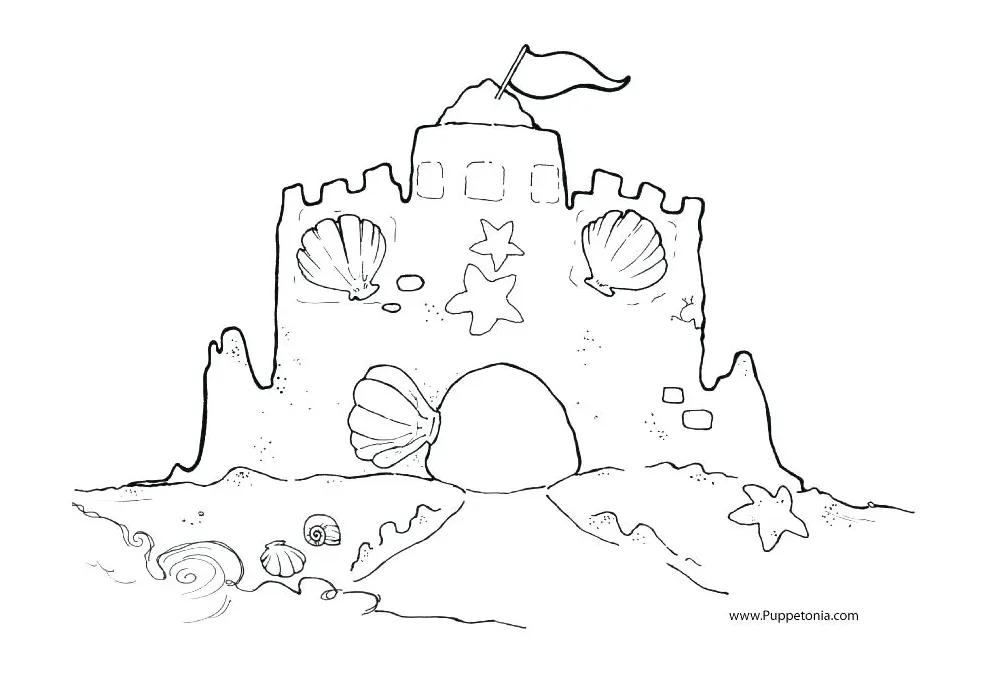 Footprints in the sand coloring page at getcolorings free
