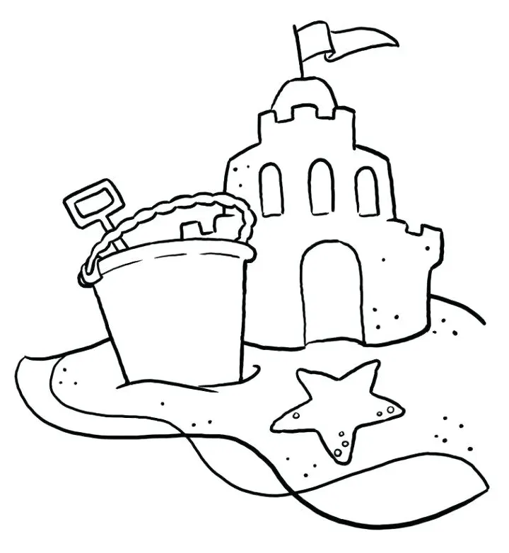 Footprints in the sand coloring page at getcolorings free