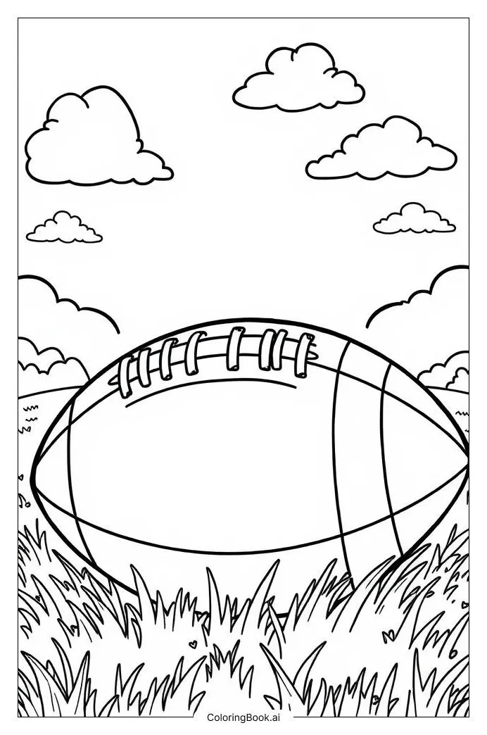 Football field layout coloring page free pdf&png printable