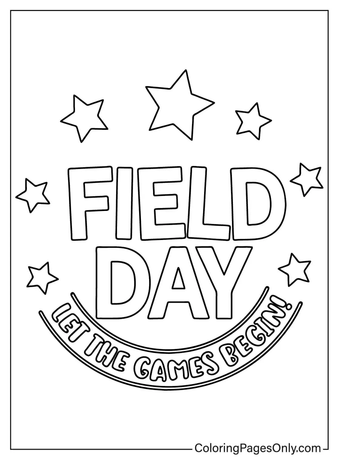 Field day coloring pages free printable pdf & online coloring