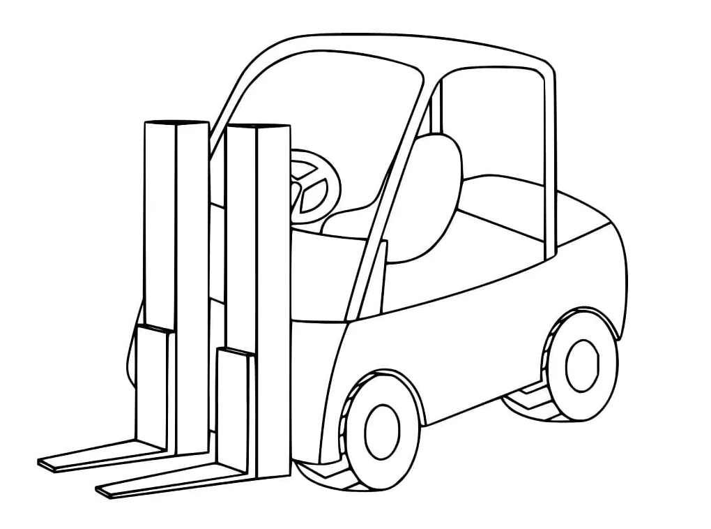 A forklift coloring page download, print or color online for free