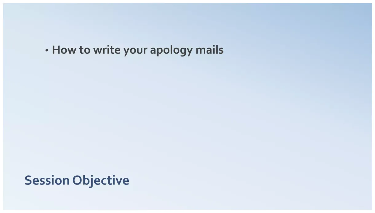 Write your email professionally - Writing apology Email | PPT